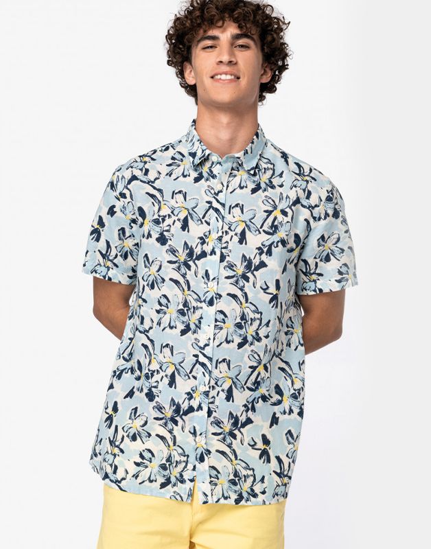 Chemise imprimé côtier