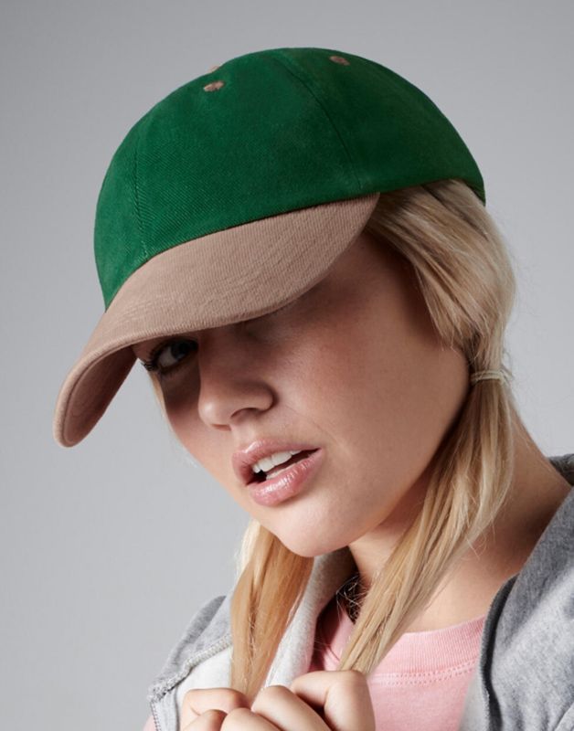 CASQUETTE PROFIL BAS EN COTON BROSSÉ