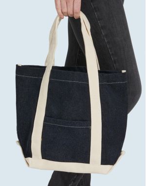 CABAS EN TOILE ET DENIM