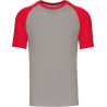 Light Grey / Red