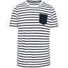 White / Navy Stripes