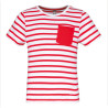 White / Red Stripe