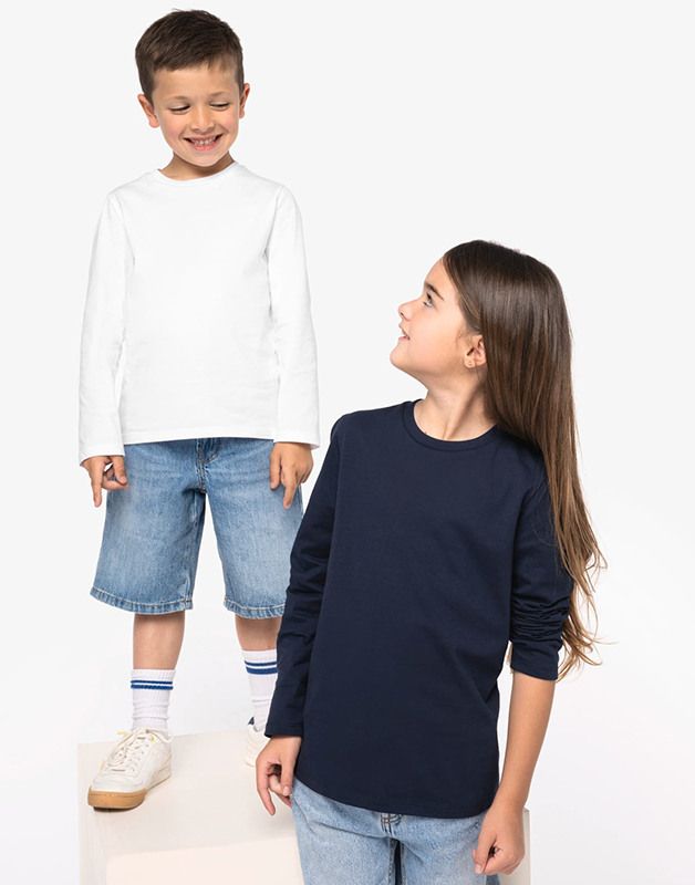 T-SHIRT ÉCORESPONSABLE MANCHES LONGUES ENFANT