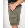 SHORT CARGO ÉCORESPONSABLE DÉLAVÉ FRENCH TERRY HOMME
