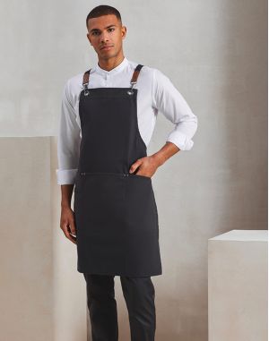 TABLIER BAVETTE À BRETELLES CROISÉES DANS LE DOS CLIP 'N' CLASP
