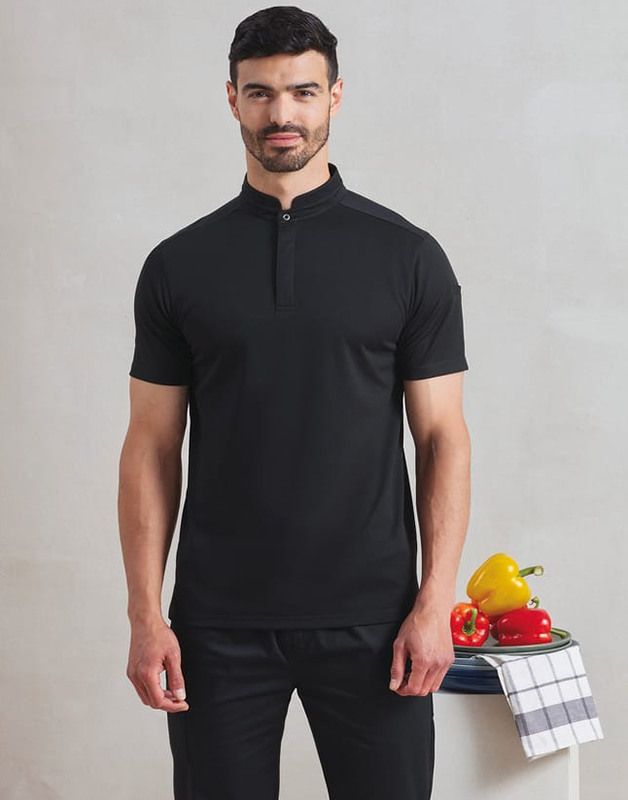 POLO DE CUISINIER COOLCHECKER ESSENTIAL À MANCHES COURTES