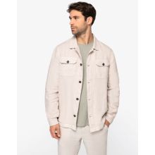 SURCHEMISE DÉLAVÉE EN LIN HOMME