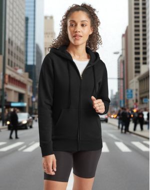 SWEAT FEMME ZIPPÉ CAPUCHE PREMIUM