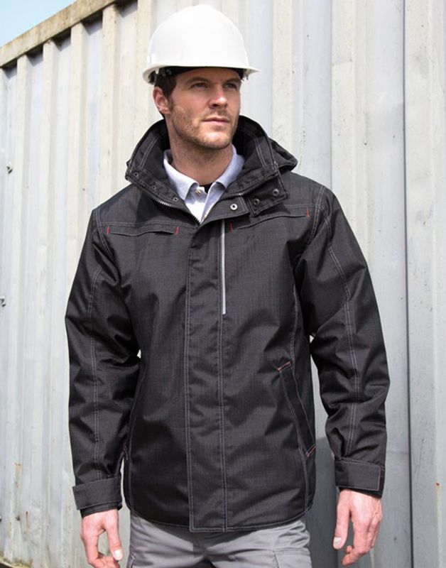 PARKA ROBUSTE "EFFET DENIM"