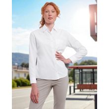 CHEMISE EN POPELINE CLASSIQUE MANCHES LONGUES FEMME