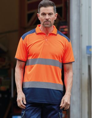 POLO BICOLORE HAUTE VISIBILITÉ