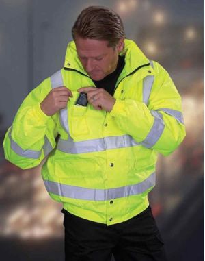 BLOUSON CAPUCHE HAUTE VISIBILITÉ