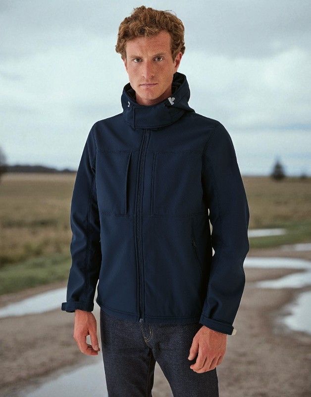 JM950 HOODED SOFTSHELL