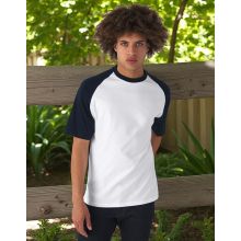 TEE-SHIRT BASEBALL MANCHES COURTES