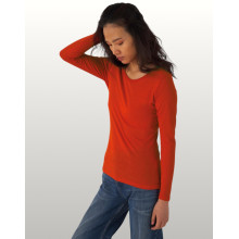 TEE-SHIRT COTON BIO FEMME LSLTW071B&C