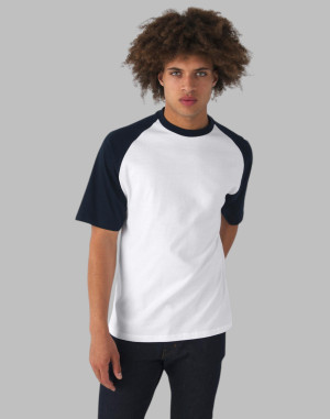 TEE-SHIRT BASEBALL MANCHES COURTESTU020B&C