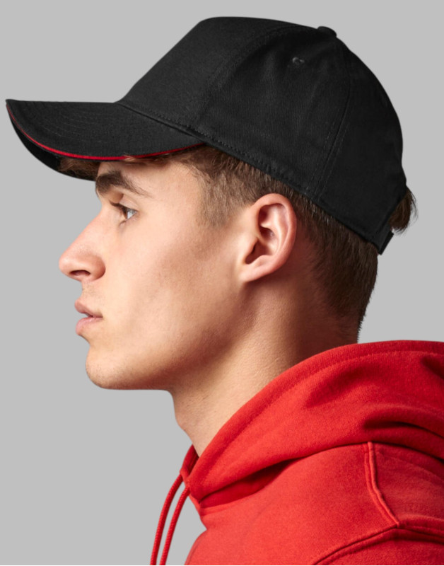 CASQUETTE COTON BIO VISIÈRE SANDWICHB825CBeechfield