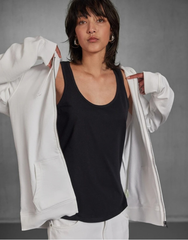 SWEAT ORGANIC CAPUCHE ZIPPÉEWW36BB&C