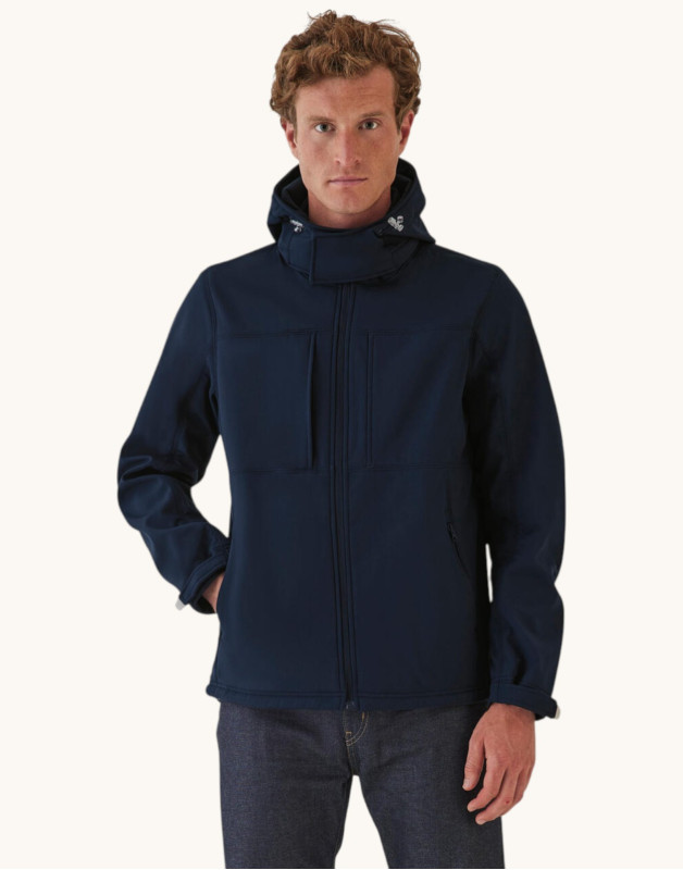 VESTE SOFTSHELL HOMME À CAPUCHEJM950B&C