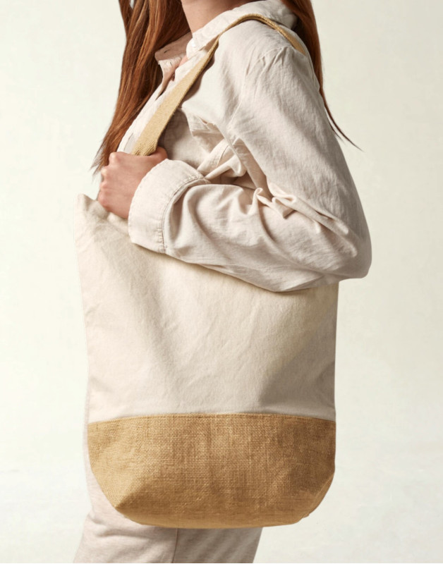 SAC SHOPPER COTON/TOILE DE JUTEW450Westford Mill