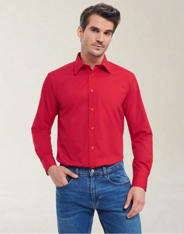 CHEMISE ML POLYESTER-COTON HOMMER-924M-0Russell Collection