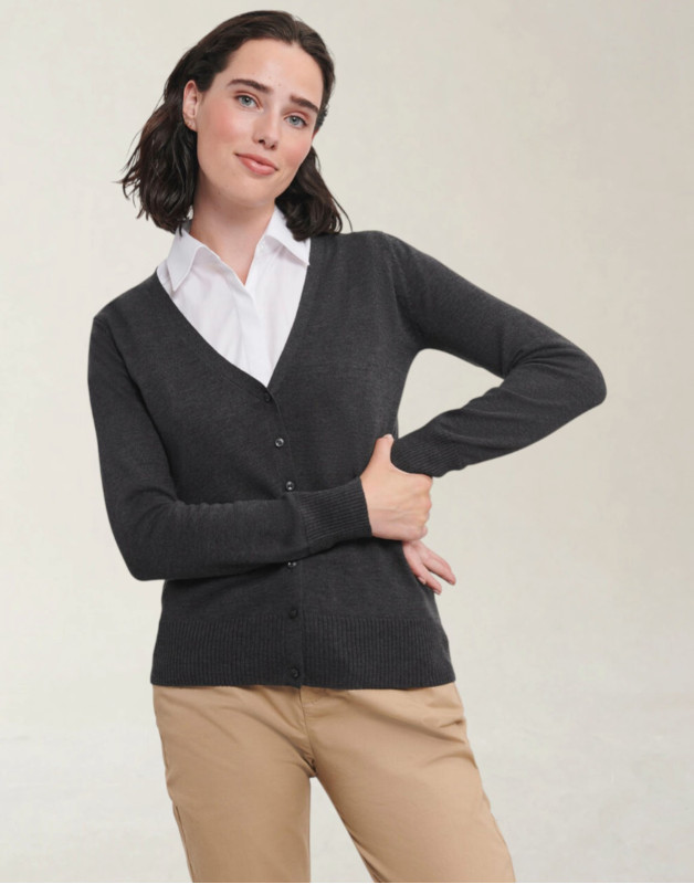 CARDIGAN FEMME COL VR-715F-0Russell Collection