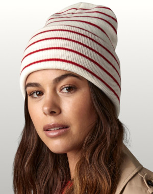BONNET ORIGINAL À RAYURES ET À REVERSB39RBeechfield