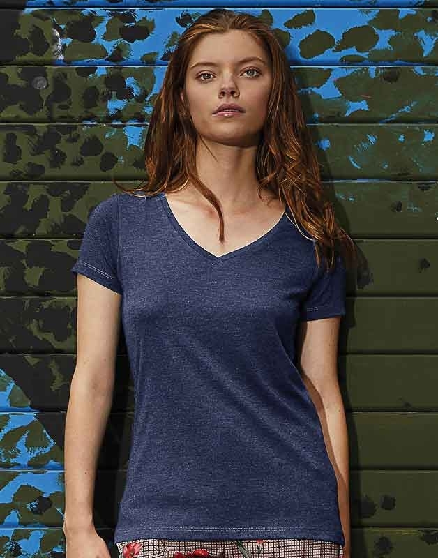 T-Shirt Col V femme Triblend
