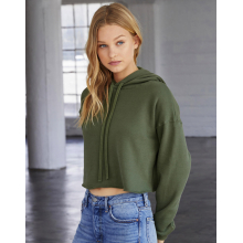 Women`s Cropped Fleece Hoodie