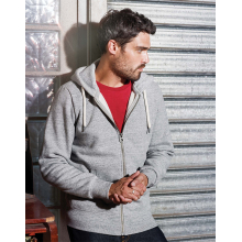 Sweat-shirt vintage zippé à capuche homme