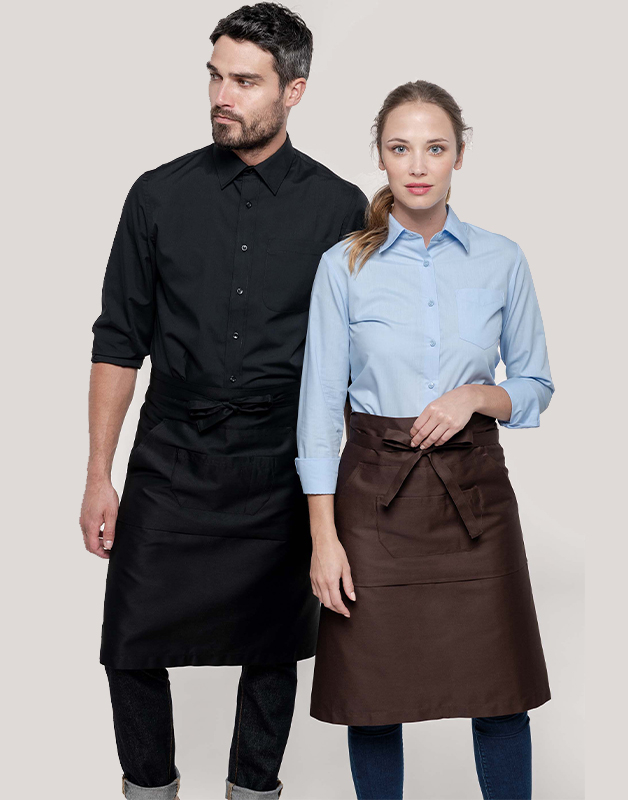 Tablier polycoton long