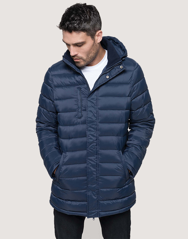 Parka doudoune légère à capuche homme