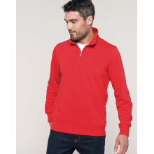 Sweat-shirt col zippé
