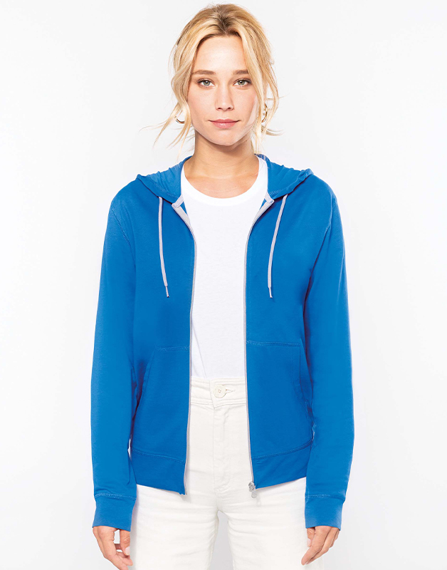 Veste coton légère à capuche