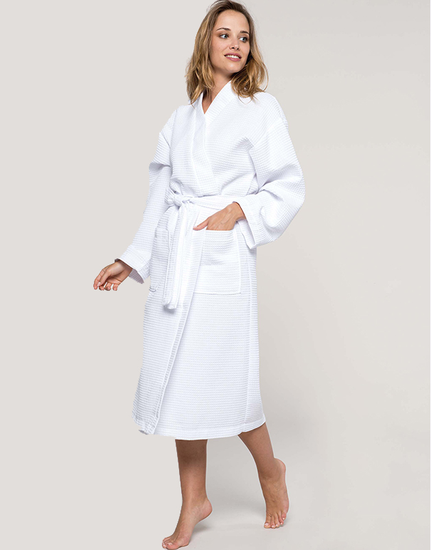 PEIGNOIR KIMONO NID D'ABEILLE