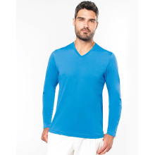 T-SHIRT COL V MANCHES LONGUES