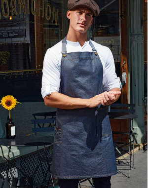 Tablier "effet ciré" à bavette "District"