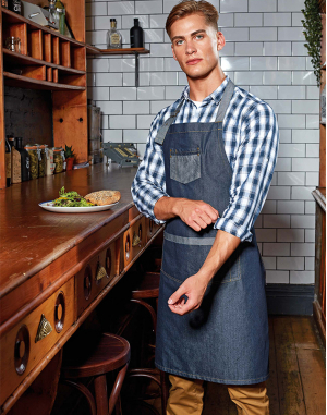 Tablier Denim à bavette "Domain"