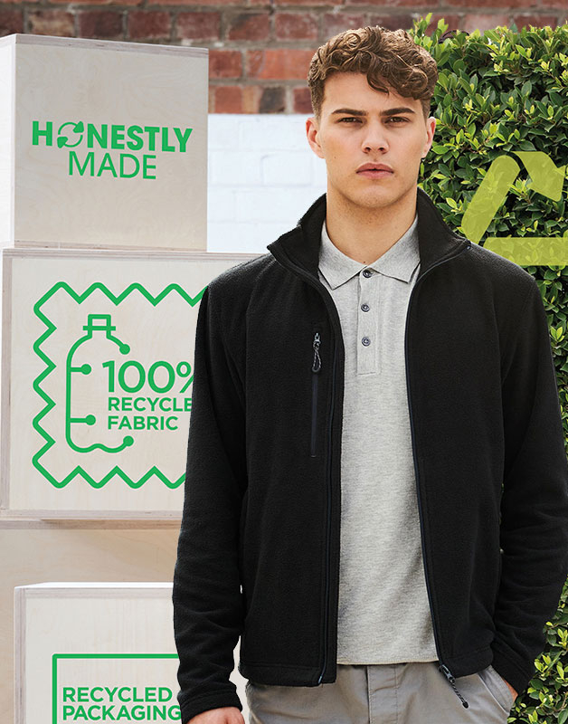 Honestly Made Recycled Full Zip Fleece