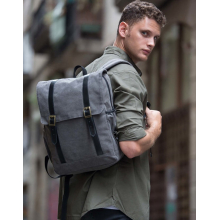 Sac à dos en toile à rabat