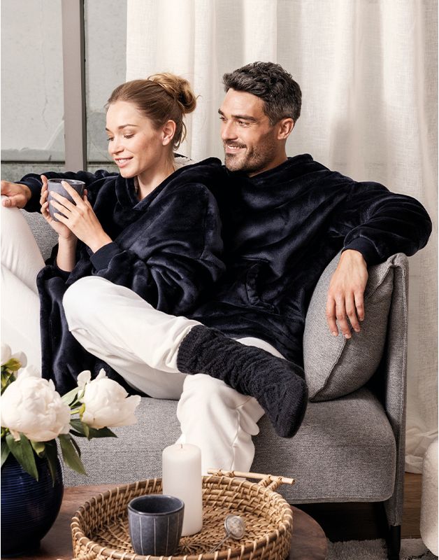 PLAID PONCHO UNISEXE