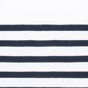 White / Navy Stripes