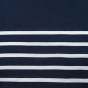 Striped Navy / Off White