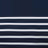 Striped Navy / Off White