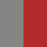 Grey Heather / Sporty Red